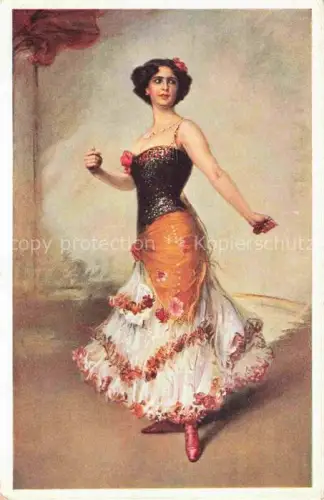 AK / Ansichtskarte KAULBACH Kuenstlerkarte Taenzerin Danseuse 