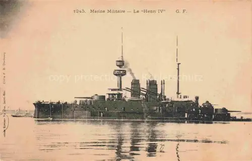 AK / Ansichtskarte Marine  Warships Militaire le Henri IV