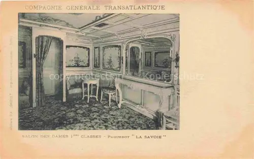 AK / Ansichtskarte Schiffe Oceanliner Paquebot la Savoie Compagnie generale Transatlantique 