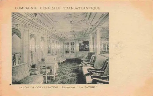 AK / Ansichtskarte Schiffe Oceanliner Paquebot la savoie Compagnie generale Transatlantique 