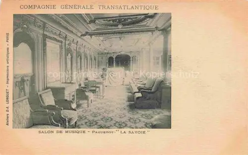 AK / Ansichtskarte Schiffe Oceanliner Paquebot la savoie Compagnie generale Transatlantique 
