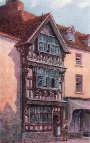 AK / Ansichtskarte QUATREMAIN William Wells (1857-1930) Kuenstlerkarte Stratford on Avon House