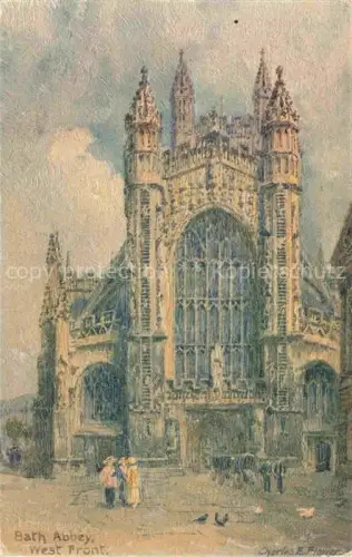 AK / Ansichtskarte Verlag Tucks Oilette Serie Nr. 4014 Bath Abbey West Front 