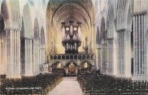 AK / Ansichtskarte Orgel Kirchenorgel Organ Orgue Exeter Cathedral The Nave
