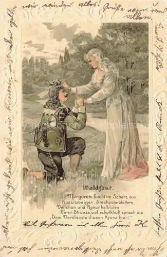 AK / Ansichtskarte Trompeter von Saeckingen SCHEFFEL Waldfest Litho