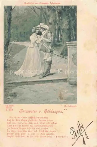 AK / Ansichtskarte Trompeter von Saeckingen SCHEFFEL Galerie moderner Meister 
