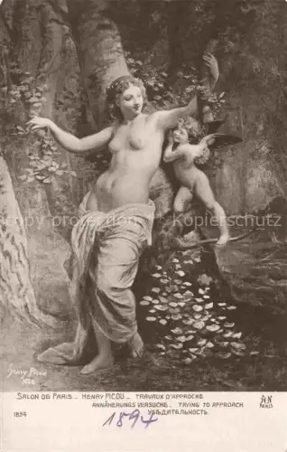 AK / Ansichtskarte Foto AN Paris (Noyer) Nr. 1834 Henry Picou Engel Frauen 