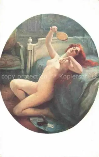 AK / Ansichtskarte TABARY E. Kuenstlerkarte le Pendentif Frauen Spiegel