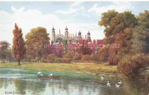 AK / Ansichtskarte QUINTON Alfred Robert ARQ (1853-1934) Kuenstlerkarte Nr. 1185 Eton College Boote Schwamm 