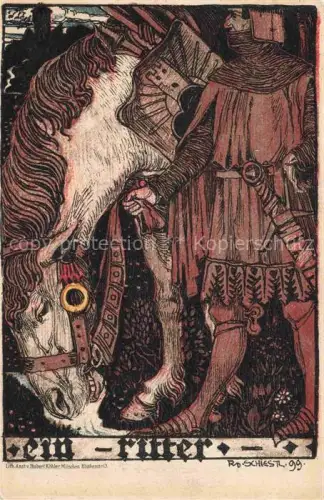 AK / Ansichtskarte SCHIESTL Rudolf Kuenstlerkarte Pferde Litho Muenchen 