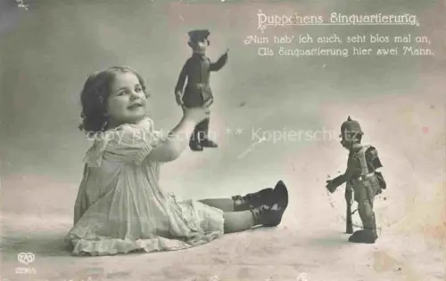 AK / Ansichtskarte Foto EAS Nr. 2299/1 Maedchen Pueppchens Einquartierung 