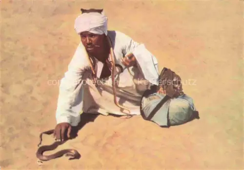 AK / Ansichtskarte Schlangenbeschwoerer Schlangen Snakes Serpents Serpientes-- aegypten Romigal