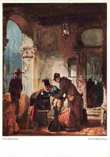 AK / Ansichtskarte Spitzweg Carl Kuenstlerkarte Die Zollrevision