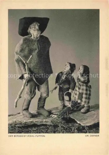 AK / Ansichtskarte Puppen Dolls Poupees Munecas Spielzeug Dr. Defner Der Berggeist Riehl 