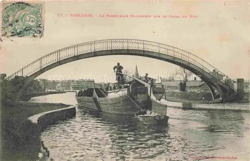 AK / Ansichtskarte TOULOUSE 31 Haute-Garonne La Passerelle Negreneys sur le Canal du Midi