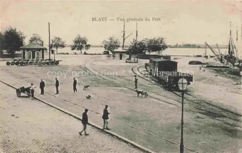 AK / Ansichtskarte Blaye 33 Gironde Vue générale du port Feldpost