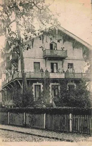AK / Ansichtskarte ARCACHON 33 Gironde Villa Riquet Pension de Famille Ville d'Hiver