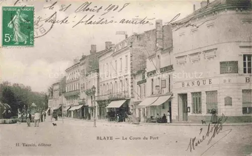 AK / Ansichtskarte Blaye 33 Gironde Le Cours du Port