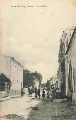 AK / Ansichtskarte St-Vivien-de-Medoc Lesparre-Medoc 33 Gironde Grande Rue