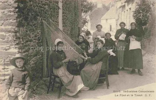 AK / Ansichtskarte CANCALE Saint-Malo 35 Ille-et-Vilaine Le Filet et le Tricot Industries Cancalaises