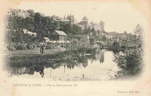 AK / Ansichtskarte Vitre  RENNES 35 Ille-et-Vilaine Château vue prise aus nord prise du Val