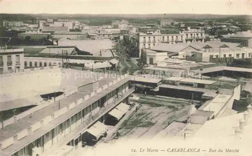 AK / Ansichtskarte CASABLANCA Maroc Rue du Marché