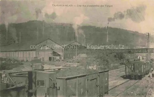 AK / Ansichtskarte Tamaris Alais ALES 30 Gard Vue d'ensemble des Forges Industrie Train