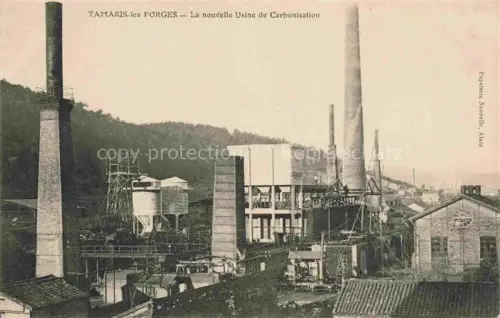 AK / Ansichtskarte Tamaris-les-Forges Tamaris Alais ALES 30 Gard La nouvelle Usine de Carbonisation Industrie