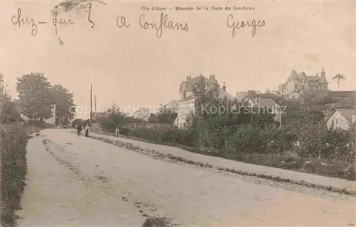 AK / Ansichtskarte Conflans -Sainte-Honorine 78 Yvelines Montée de la Gare de Conflans