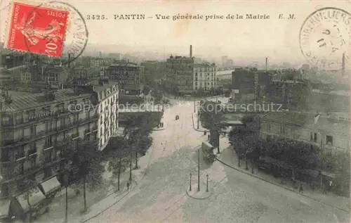 AK / Ansichtskarte PANTIN Bobigny 93 Seine-Saint-Denis Vue générale prise de la Mairie