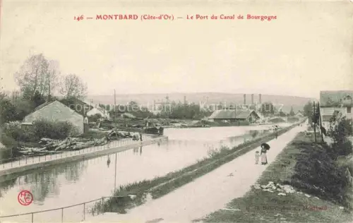 AK / Ansichtskarte MONTBARD 21 Cote-d Or Le Port du Canal de Bourgogne