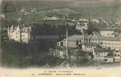 AK / Ansichtskarte AUBUssON 23 Creuse Usines de MM Sallandrouze
