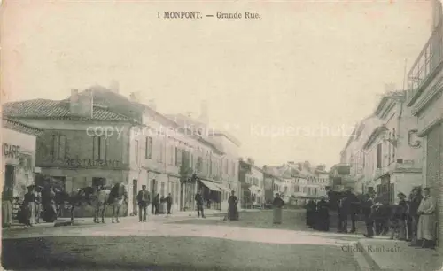 AK / Ansichtskarte Monpont-Menesterol Perigueux 24 Dordogne Grande Rue