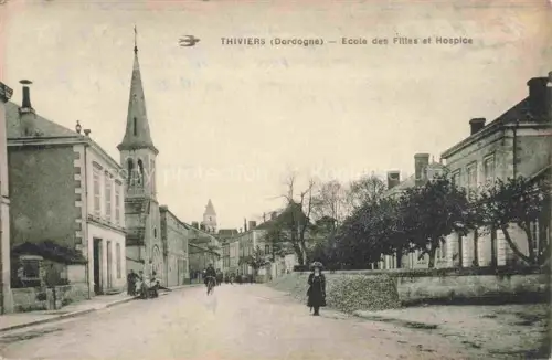 AK / Ansichtskarte Thiviers NONTRON 24 Dordogne Ecole des Filles et Hospice