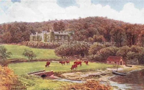 AK / Ansichtskarte ARQ QUINTON Alfred Robert (1853-1934) Kuenstlerkarte Nr. 939 Watermouth Castle Ileracombe England 