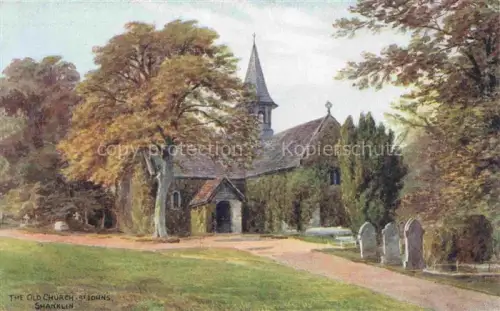 AK / Ansichtskarte QUINTON Alfred Robert ARQ (1853-1934) Kuenstlerkarte Nr. The Old Church St Johns Shanklin 