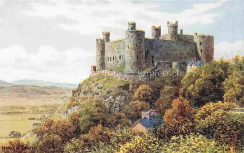 AK / Ansichtskarte QUINTON Alfred Robert ARQ (1853-1934) Kuenstlerkarte Nr. 2300 Harlech Castle England 