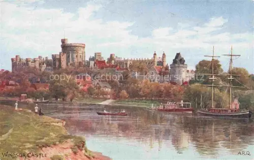 AK / Ansichtskarte QUINTON Alfred Robert ARQ (1853-1934) Kuenstlerkarte Nr. 1189 Windsor Castle Segelboote England 