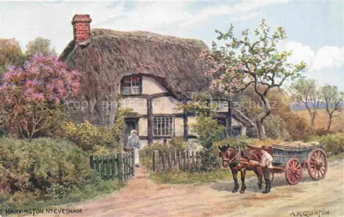 AK / Ansichtskarte ARQ QUINTON Alfred Robert (1853-1934) Kuenstlerkarte Nr. 1625 Harvington Evesham Pferde Bauernhof 