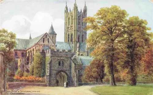 AK / Ansichtskarte QUINTON Alfred Robert ARQ (1853-1934) Kuenstlerkarte Nr. 2720 The Dark Entry Cathedral Canterbury England