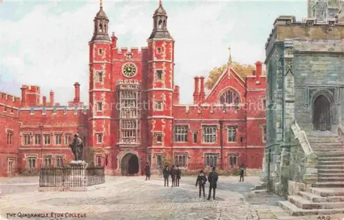 AK / Ansichtskarte QUINTON Alfred Robert ARQ (1853-1934) Kuenstlerkarte Nr. 1177 The Quadrangel Eton College England 