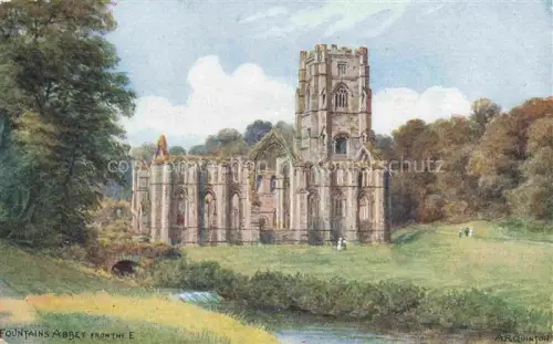 AK / Ansichtskarte QUINTON Alfred Robert ARQ (1853-1934) Kuenstlerkarte Nr. 1480 Fountains Abbey England 