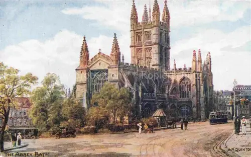 AK / Ansichtskarte QUINTON Alfred Robert ARQ (1853-1934) Kuenstlerkarte Nr. 1434 The Abbey Bath England  
