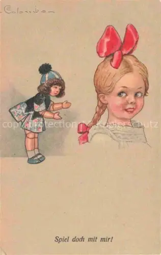 AK / Ansichtskarte Puppen Dolls Poupees Munecas Spielzeug Maedchen 