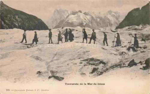AK / Ansichtskarte CHAMONIX 74 Haute-Savoie Traversee de la Mer de Glace