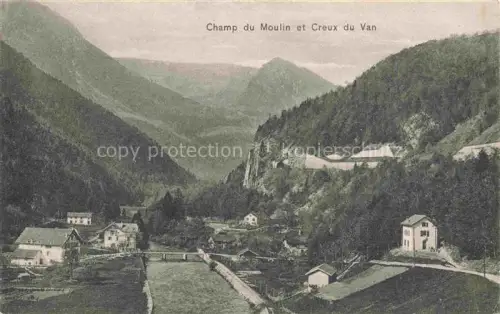 AK / Ansichtskarte Champ-du-Moulin Val-de-Travers NE et Creux du Van