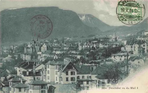 AK / Ansichtskarte Neuchatel NE vu du Mail