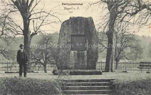 AK / Ansichtskarte Kappel Albis ZH Zwinglidenkmal