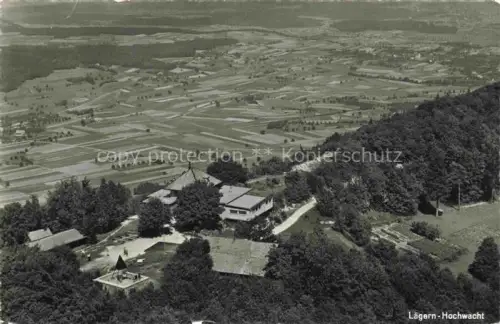 AK / Ansichtskarte Laegern-Hochwacht Regensberg Dielsdorf ZH Fliegeraufnahme