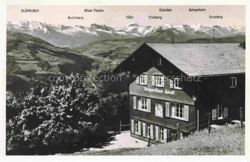 AK / Ansichtskarte Hoernli-Kulm 1136m Hoernlikulm Fischental ZH Berggasthaus Hoernli